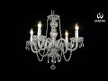 4-Light Crystal Chandelier Assembling and Installation Video