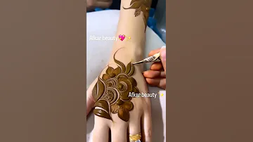 Dubai mehandi design 😘💕|aafreenbeautystudio|#subscribe #trending #mehandiart #short #shortvideo