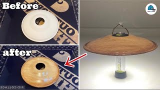 How to paint a lantern umbrella/wood grain [DIY with 100 yen paint] Goal Zero, shade