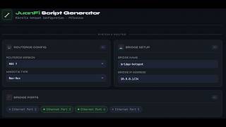 JuanFi configuration using PC Toolbox Script Generator screenshot 5