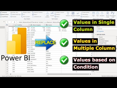 Replacing Multiple Values with Example in Power Query New!!