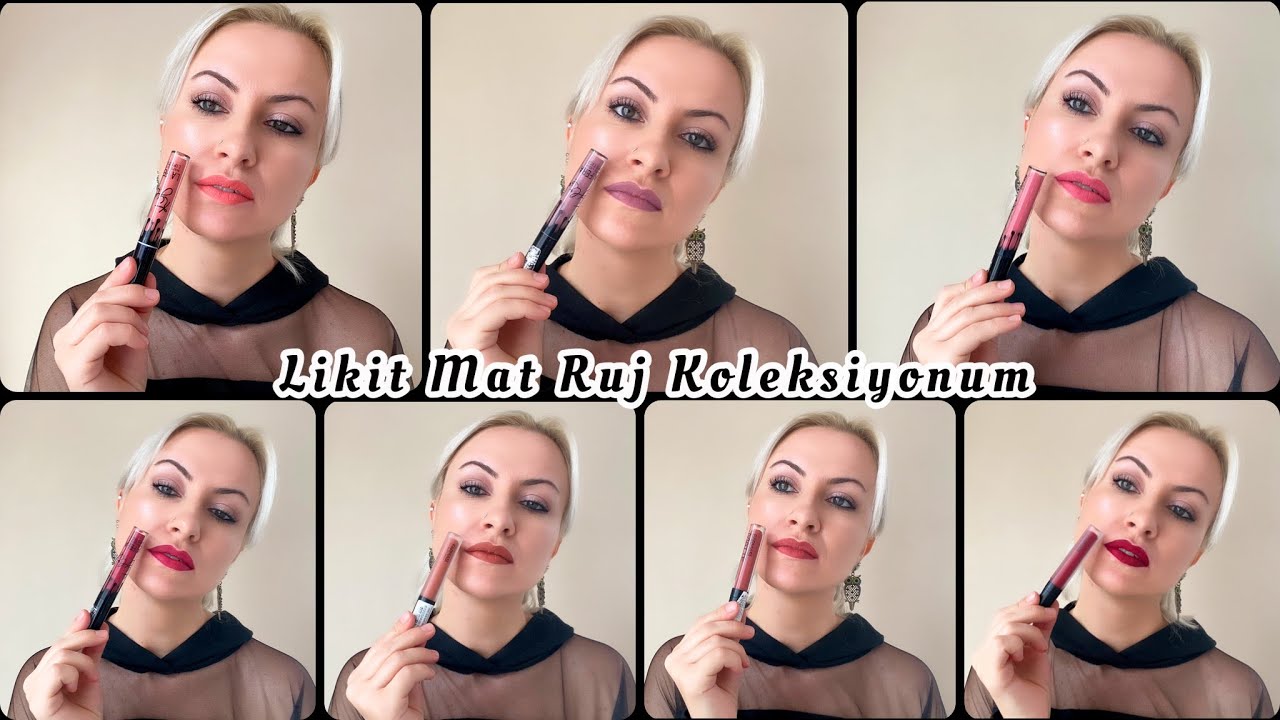 Likit Mat Ruj Koleksiyonum | Makyaj İçin Ruj Tavsiyeleri | Emine Deligoz