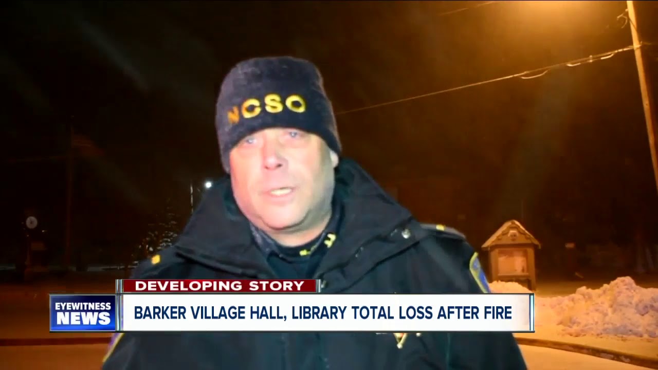 Barker village hall and library destroyed in overnight fire YouTube