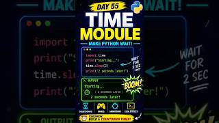Python Can Wait?! 😱 | Time Module in 30 SecondsLearn Python Time #pythonforbeginners Time Module In Python Python Tutorials 2022 Codegnan