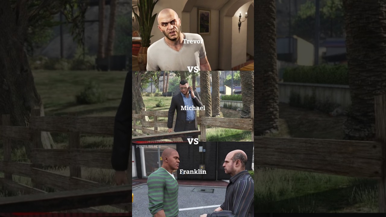 Trevor vs Michael vs Franklin | GTA V 