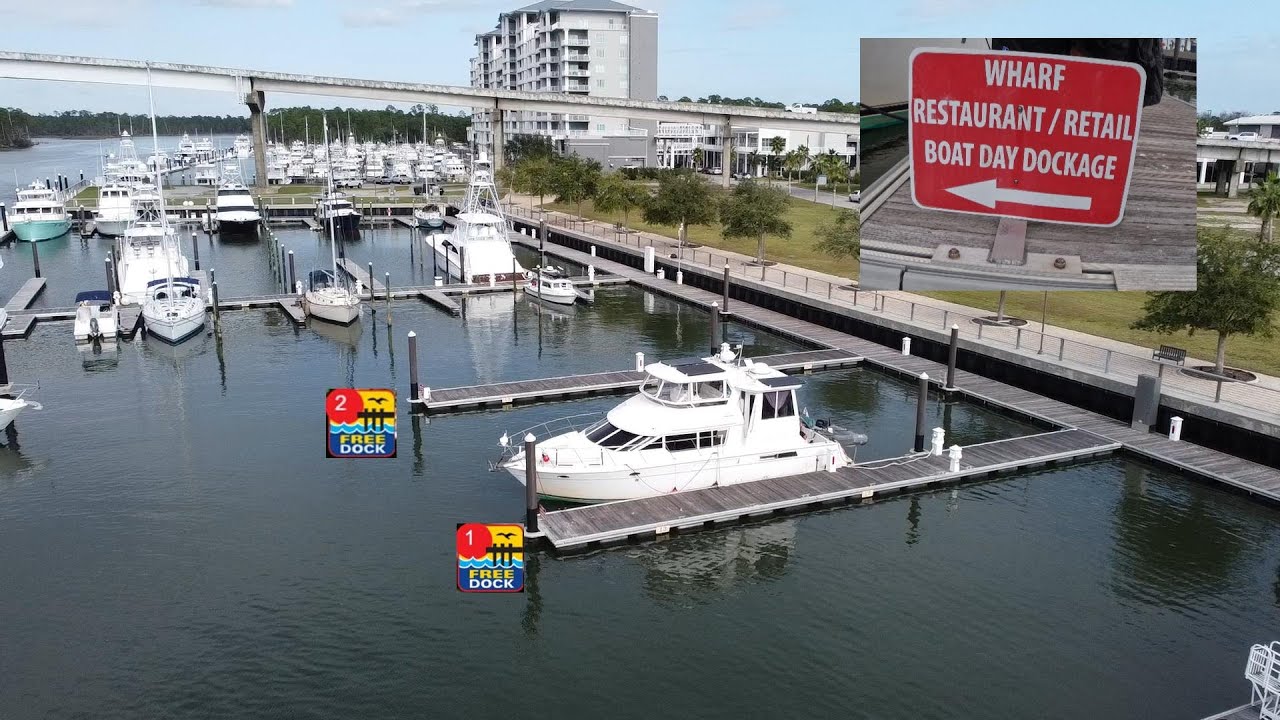 The Wharf Free Dock in Orange Beach on the Great Loop