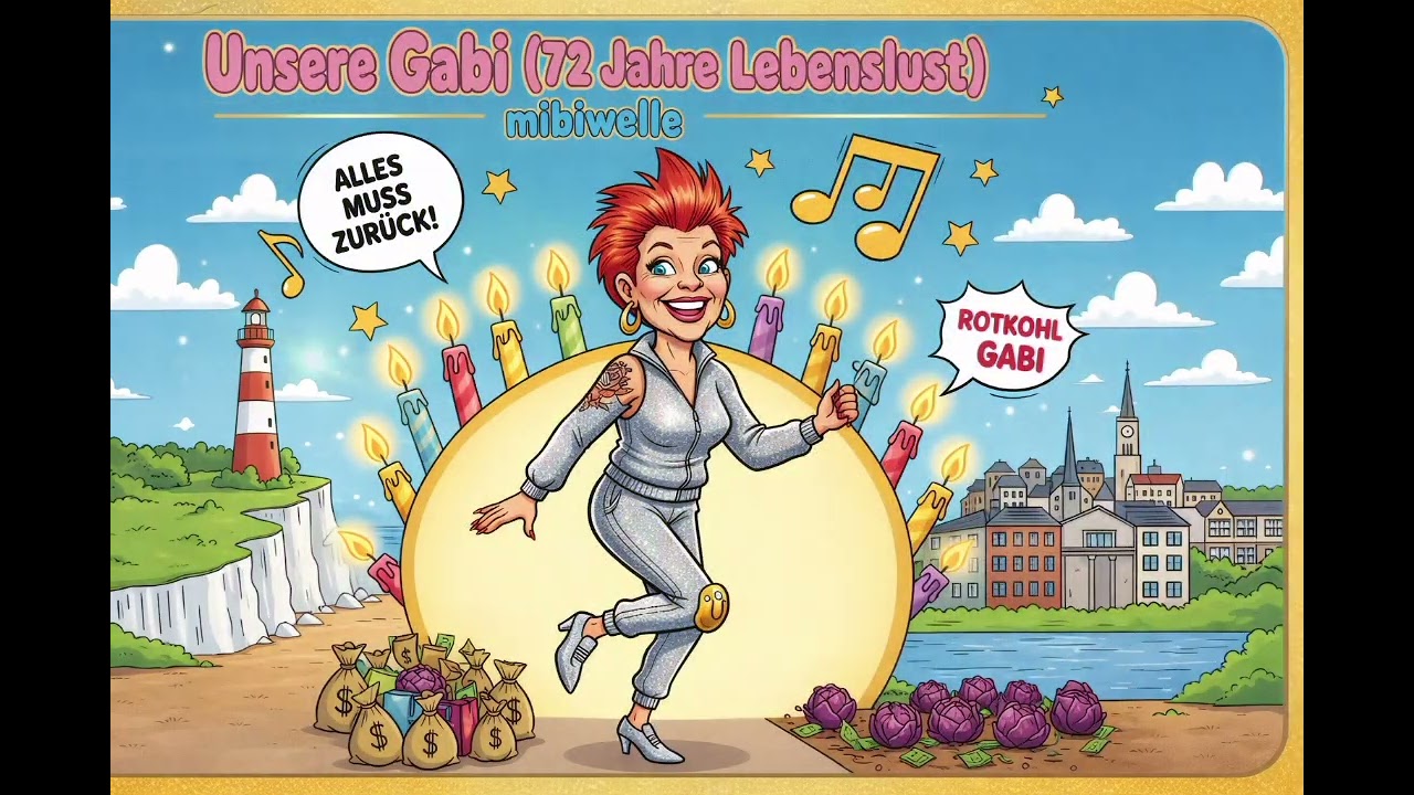 Unsere Gabi 72 Jahre Lebenslust #geburtstag #geburtstagslied #geburtstagskind #happybirthday