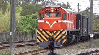 02/22/2023 台鐵 7802次 散裝貨列 本務R157柴電機車 斗南開車 / TRA EMD G22-CU leading manifest train,Dounan departure