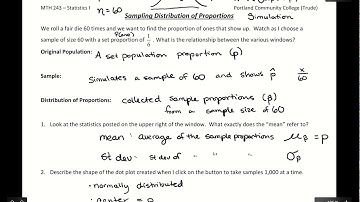 Sampling Distribution of Proportions Simulation