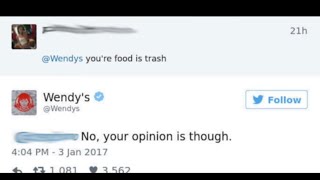 Celebrity Hilarious Wendy's Twitter Roasts! Wealth