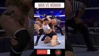 Man vs Woman Match Part_4  #shorts #wwe