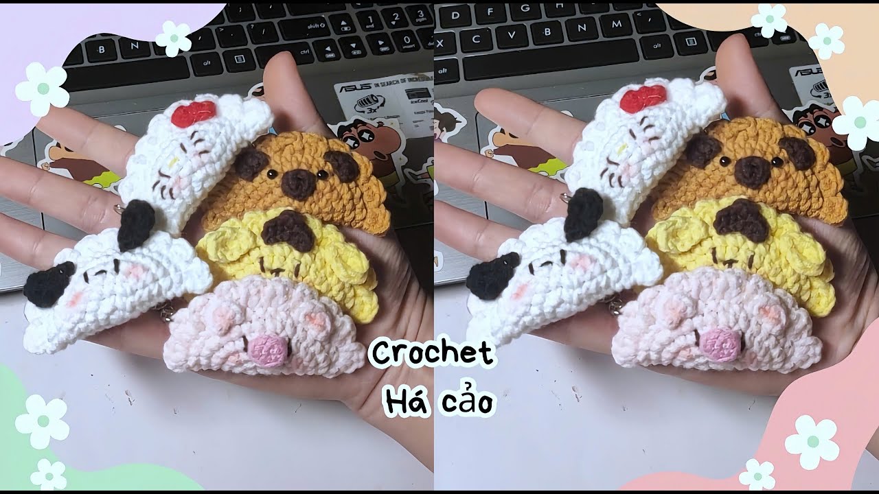 Hướng dẫn móc há cảo thú cực đáng yêu | Móc len