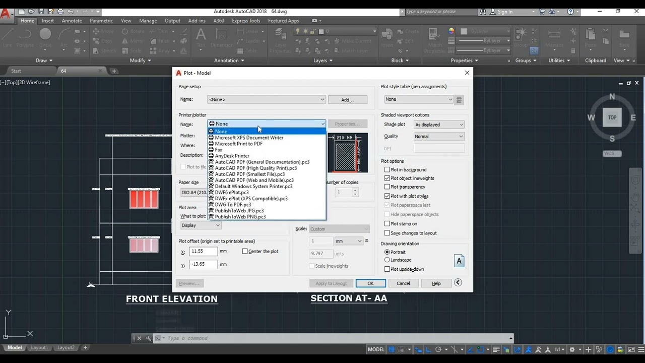 How to convert AutoCAD 2022 drawing file to pdf