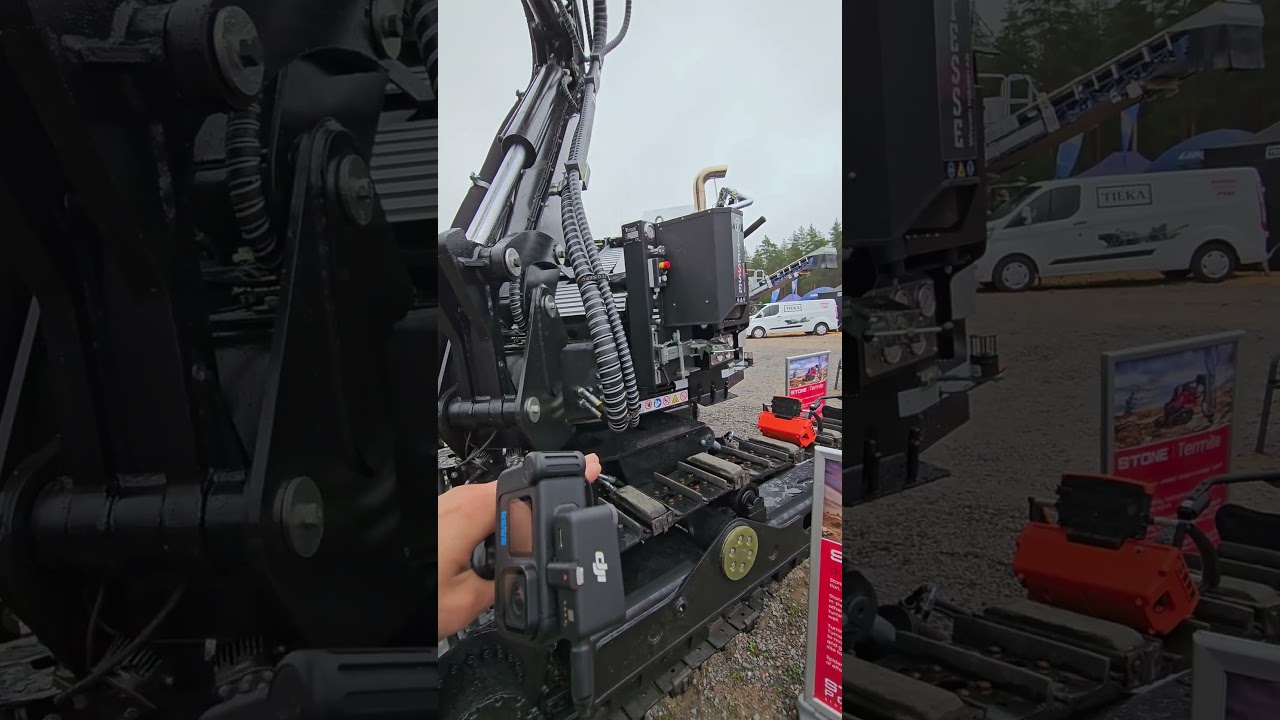 Гусеничный экскаватор для горной местности Stone spider L5 3DDRILL! Выставка Maxpo 2025, Финляндия!