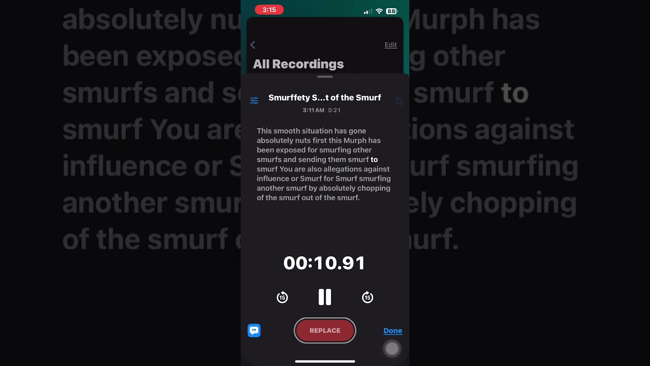 Influencer Smurf exposed for smurfing a Smurf while also smurfetting a Smurf by chopping the SOOS