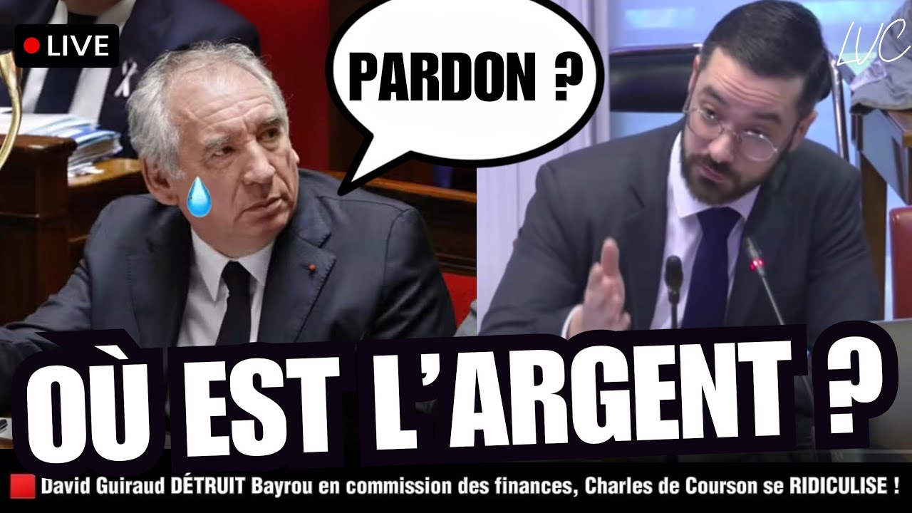 ⁣? David Guiraud DÉTRUIT Bayrou en commission des finances, Charles de Courson se RIDICULISE !
