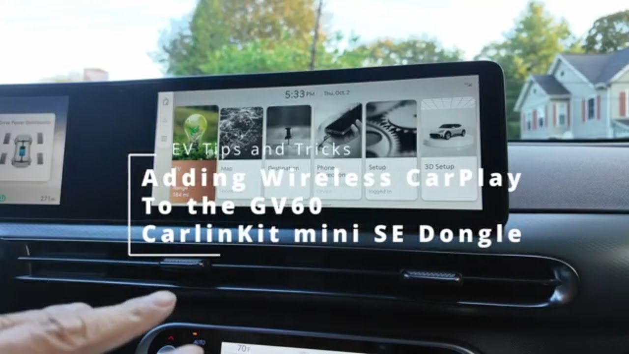 Беспроводной адаптер CarlinKit mini SE CarPlay для Genesis GV60
