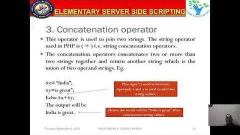 Server Side Scripting PHP CLASS 12TH