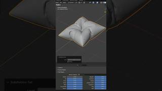 Turned a Flat Plane Into a Soft Pillow in Blender #shorts