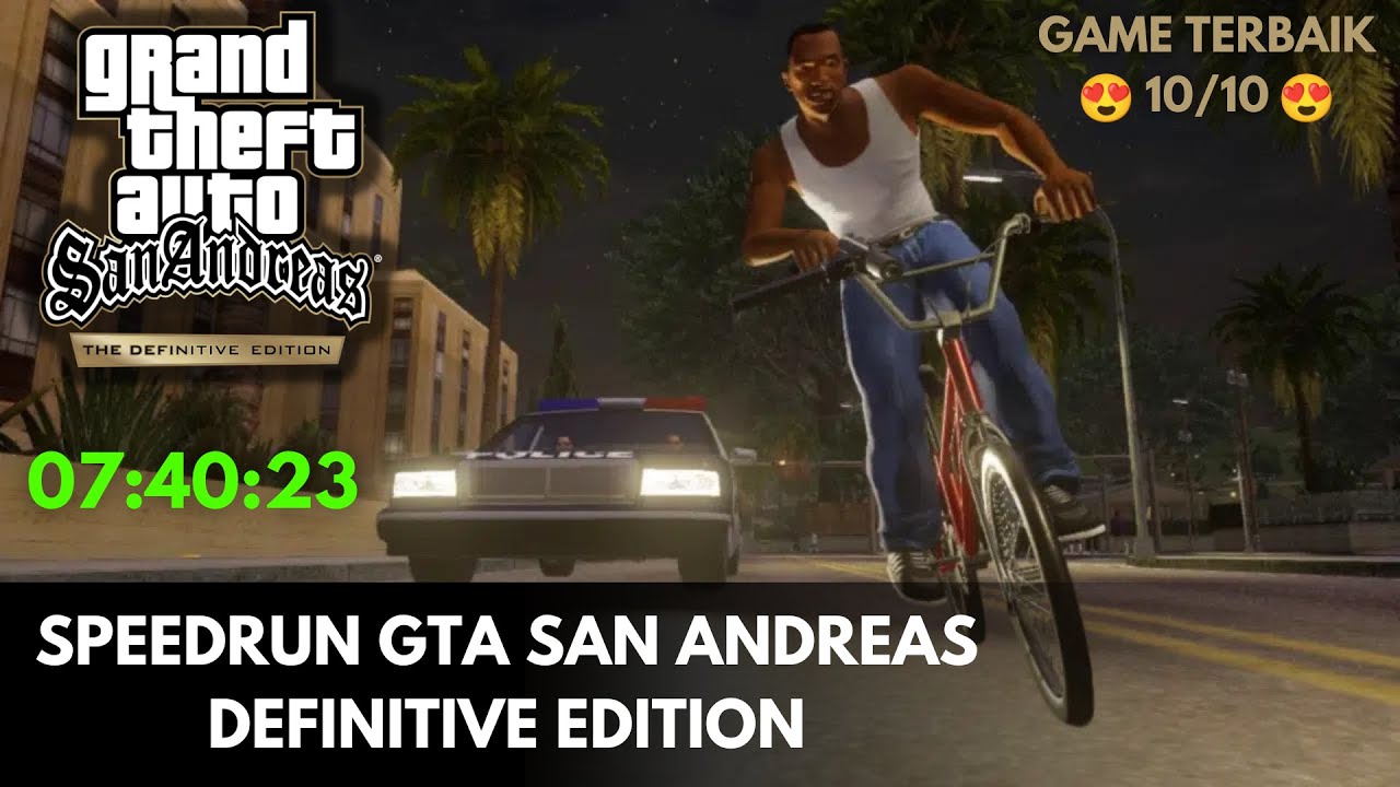 Speedrun GTA San Andreas Definitive Edition | Speedrun Indonesia - YouTube