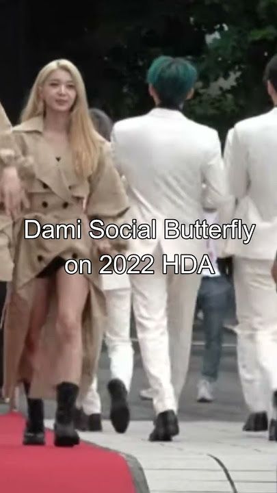 Dreamcatcher Dami being Social Butterfly on 2022 HDA ( OMG Yubin & Yuju)