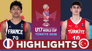 France 🇫🇷 vs Turkiye 🇷🇸 | QUARTER-FINALS HIGHLIGHTS | FIBA U17 Basketball World Cup 2026