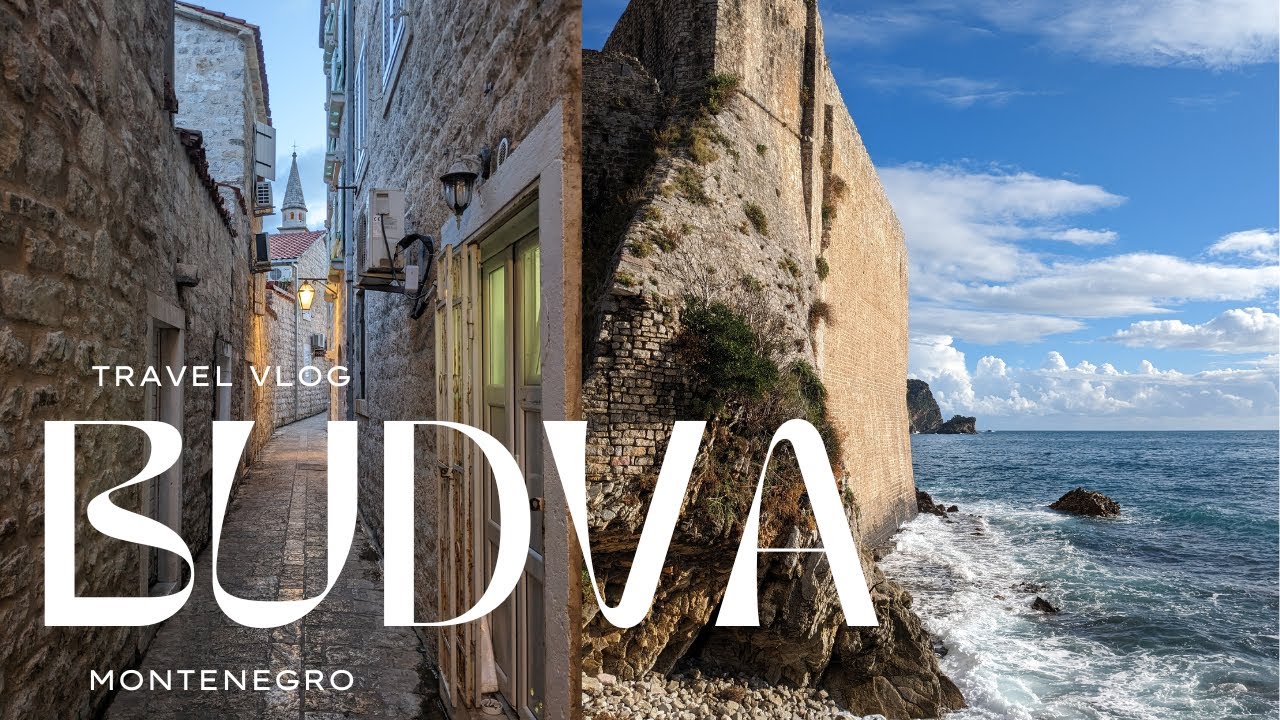 4K Прогулка - Старый Город Будвы - Будва, Черногория - Май 2025