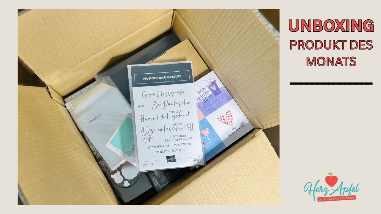 Stampin’ Up! Live Unboxing 🎁 Produkt des Monats „Wunderbar Gesagt“ |  Bestellung neuer Mini-Katalog