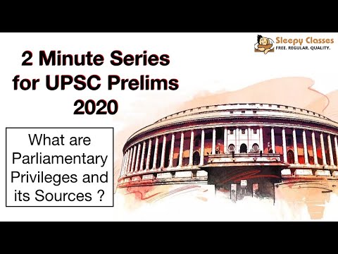 2 Minute Series: Important topics for UPSC Prelims 2020- Parliamentary ... - HqDefault