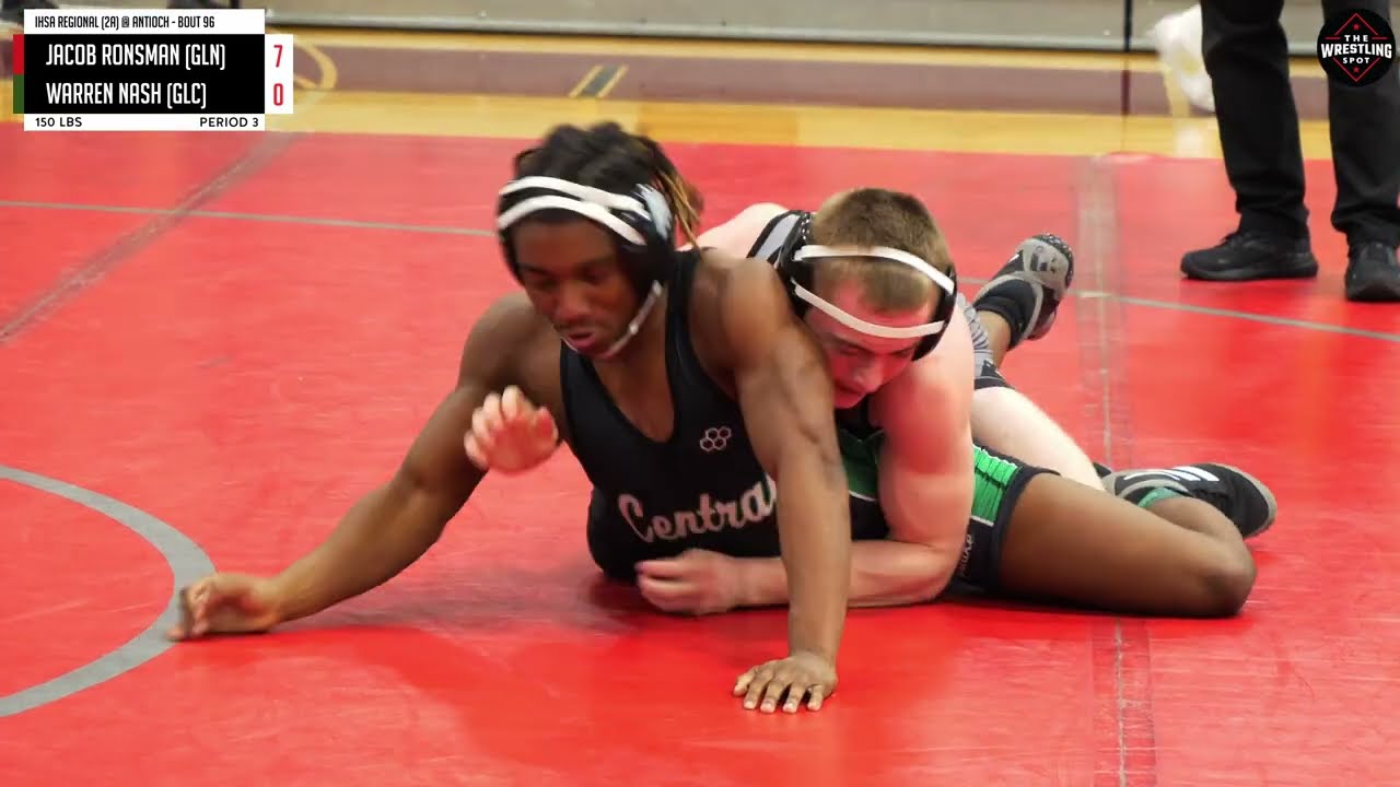 Warren Nash of Grayslake Central [G] v. Jacob Ronsman of Grayslake North [R] (150)