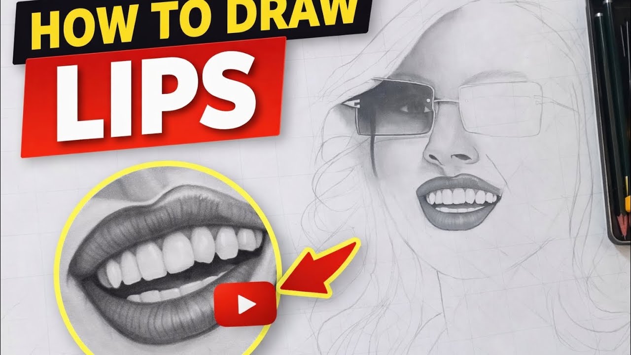 How to draw lips 