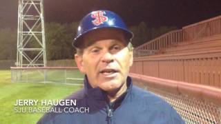 Post-Game Interviews w/SJU's Max Jackson & Jerry Haugen - 2016 MIAC Tournament