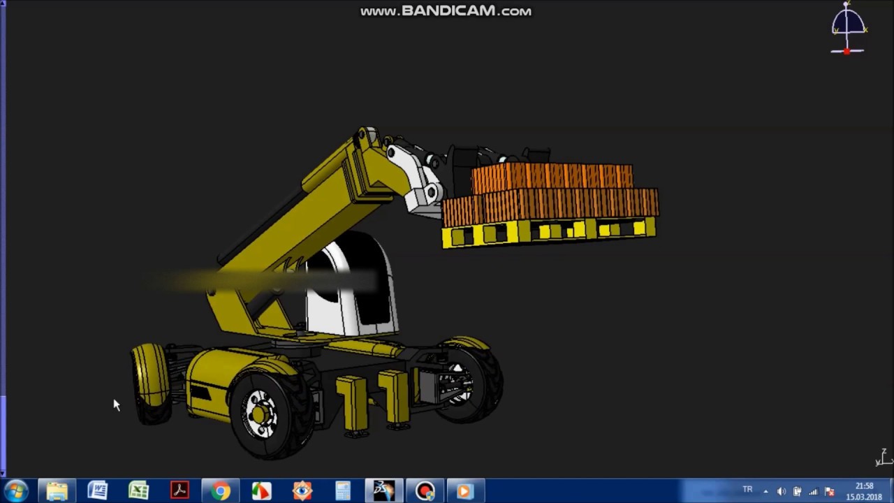 Telehandler design 3 (JLG) - YouTube