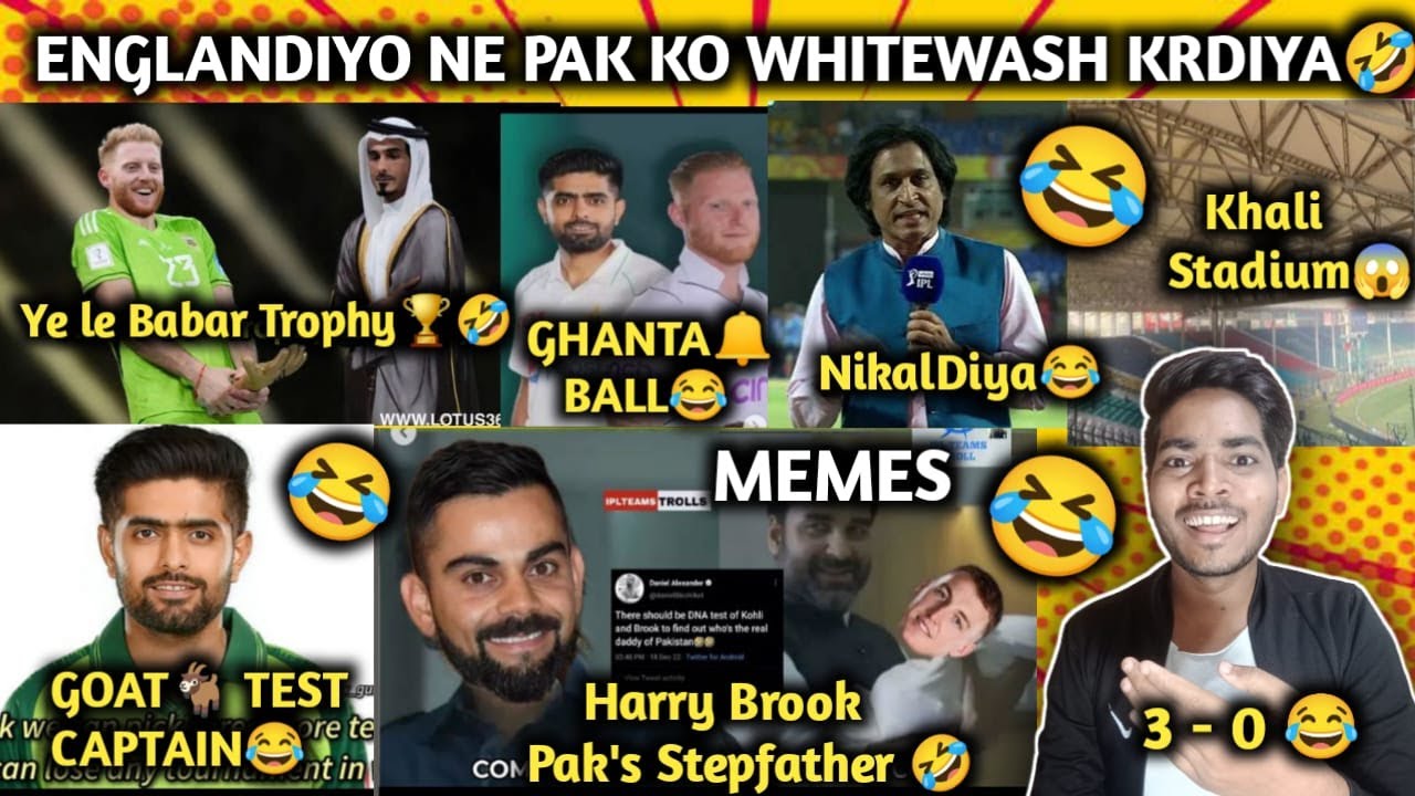 Pak Testing Meme ENG VS PAK 3RD TEST MEMES 😂 | BABAR AZAM BEST CAPTAIN😂 | ENG TOUR OF ...