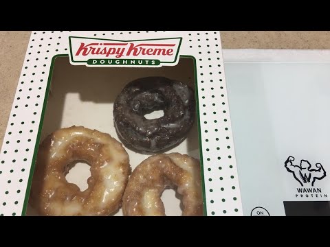 السعرات الحرارية في Krispy Kreme Donut Vanilla Cake Calories in Chocolate Cake Youtube