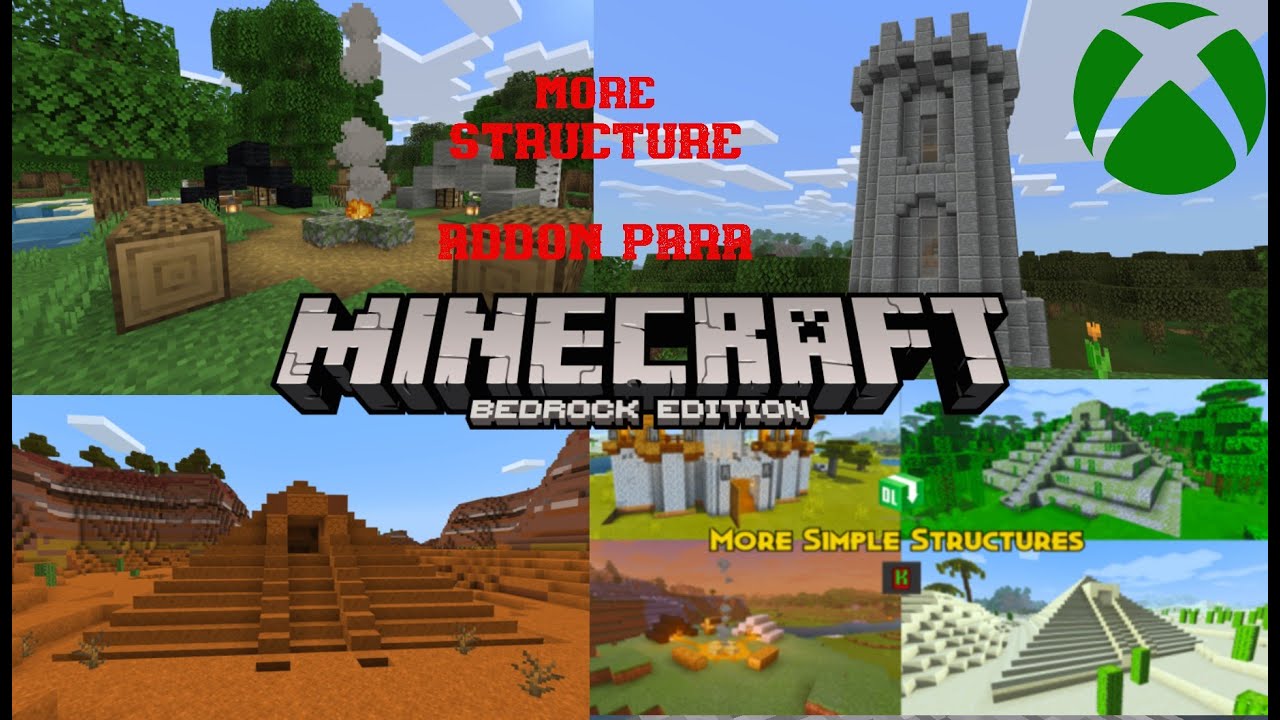 ADDON De More Simple Structures V4 0 PARA MINECRAFT BEDROCK XBOX ONE Addon de more simple structures v4 0 para minecraft bedrock xbox one