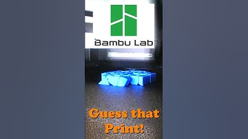 Guess that Print Bambu P1S Free Tinkercad File Prints in Place #3dprint #timelapse