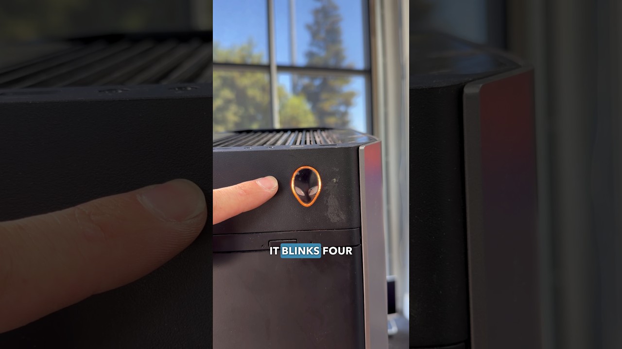 Flashing Alienware Gaming PC! #pc #gamingpc #techtips #repair #pcrepair
