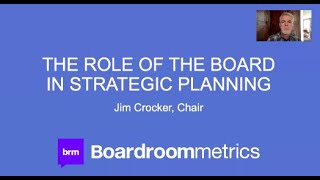 Strategic Planning for Boards of Directors - Webinar Recording