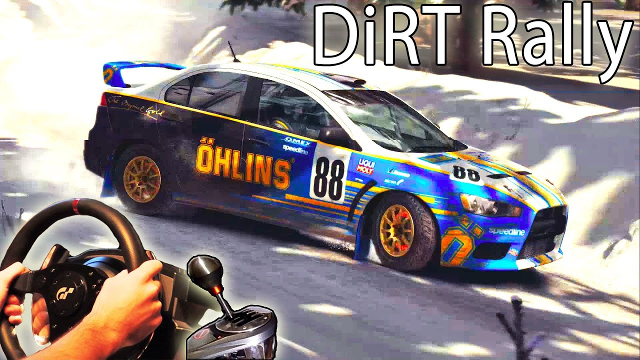 Dirt Rally With The Steering Wheelthrustmaster T150 Ferrari Edition