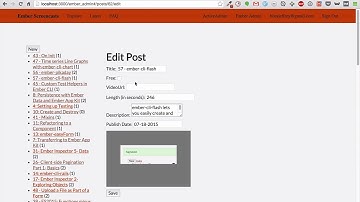 EmberScreencast 65 - Displaying Validation Errors