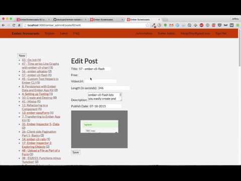 EmberScreencast 65 - Displaying Validation Errors