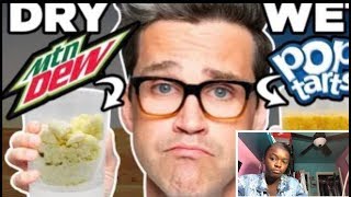 REACTION Wet dry Food VS. Dry Wet Food taste test 🍽👄!