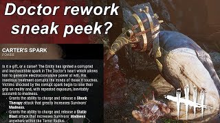 Dead By Daylight| Doctor rework sneak peek? Just what the Doctor ordered!