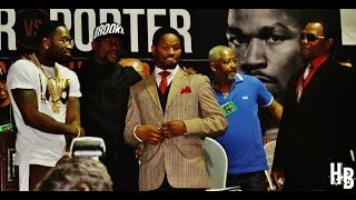 Adrien Broner continues to trash talk to Team Porter at Final Press Conference