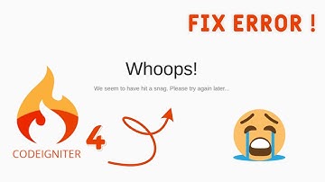 How To Install Codeigniter 4 In Xampp Server || [Updated] Solve Whoops! Error In codeigniter 4