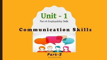 Class 9th Unit 1: Communication Skills-I Part-2