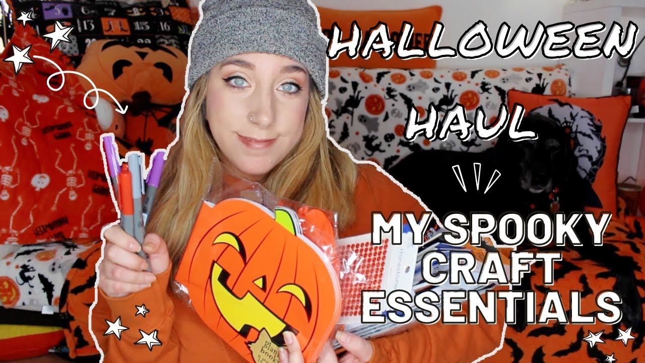 MUST HAVE SPOOKY CRAFT ESSENTIALS + HALLOWEEN HAUL | HALLOWEEN HAPPY