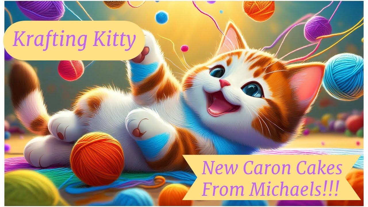Another New Caron Cake from Michaels!  New Cotton Painterly Cakes for Spring!!!!!