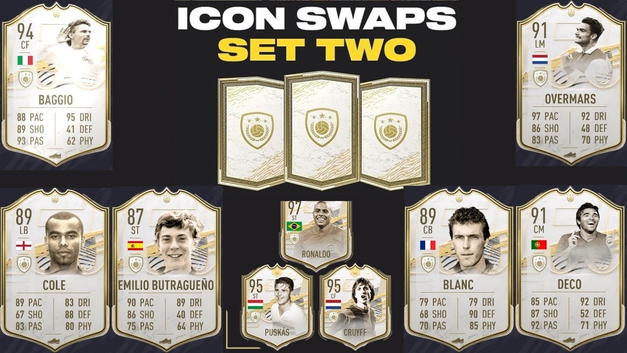 Icon Swaps 2 released - Baggio, Overmars, Cole, Butragueno, Blanc, Deco + Icon Moments out - Fifa 21